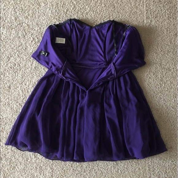 Windsor sequins Rhinestones strapless Purple dress size 7 - Picture 12 of 15